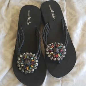 FINAL PRICE-NWOT Charming Charlie Heeled Sandals 8
